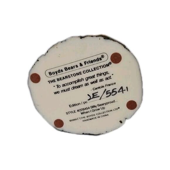 Boyds Bears & Friends The Bearstone Collection A Hero's Welcome Billy Bearyproud - Picture 7 of 13